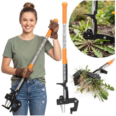Springos Wyrywacz chwastów ręczny 99 cm wycinak do usuwania roślin z wyrzutnikiem chwastownik ogrodowy Springos Wyrywacz chwastów ręczny 99 cm wycinak do usuwania roślin z wyrzutnikiem chwastownik ogrodowy