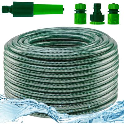 Zestaw do Nawadniania VERTO Wąż Ogrodowy 30m 1/2” UV + Zraszacz + Złączki Zestaw do Nawadniania VERTO Wąż Ogrodowy 30m 1/2” UV + Zraszacz + Złączki
