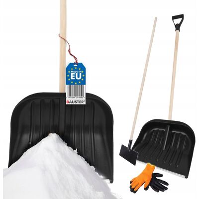 BAUSTER ZESTAW: Łopata do śniegu SZUFLA 47cm + skuwacz DO LODU + GRUBE rękawice BAUSTER ZESTAW: Łopata do śniegu SZUFLA 47cm + skuwacz DO LODU + GRUBE rękawice