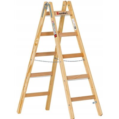 Inny producent Drabina Euroline drewno 2x5 niemiecka jakość Inny producent Drabina Euroline drewno 2x5 niemiecka jakość