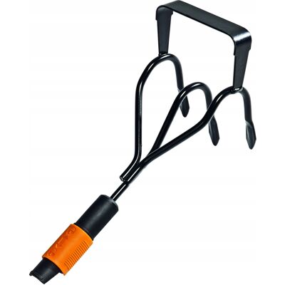 Fiskars QuikFit Kultywator z motyką 2w1 czarno-pomarańczowy Fiskars QuikFit Kultywator z motyką 2w1 czarno-pomarańczowy