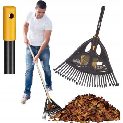 GRABIE OGRODOWE DO LIŚCI Z TRZONKIEM FISKARS SOLID XL 65-65 x 173cm GRABIE OGRODOWE DO LIŚCI Z TRZONKIEM FISKARS SOLID XL 65-65 x 173cm