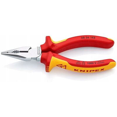 Knipex Szczypce uniwersalne z ostro zakończonymi szczękami 145mm 0826145 Knipex Szczypce uniwersalne z ostro zakończonymi szczękami 145mm 0826145