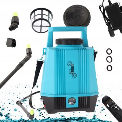 GardenLine OPRYSKIWACZ AKUMULATOROWY OGRODOWY CIŚNIENIOWY SPRYSKIWACZ ELEKTRYCZNY 8L GardenLine OPRYSKIWACZ AKUMULATOROWY OGRODOWY CIŚNIENIOWY SPRYSKIWACZ ELEKTRYCZNY 8L