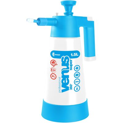 OPRYSKIWACZ KWAZAR VENUS Super CLEANING PRO+ ręczny 1,5L WARSZTATOWY 360° OPRYSKIWACZ KWAZAR VENUS Super CLEANING PRO+ ręczny 1,5L WARSZTATOWY 360°