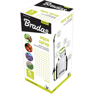 Opryskiwacz Ogrodowy Ręczny Ciśnieniowy 5L AQUA Spray + Lanca Bradas Opryskiwacz Ogrodowy Ręczny Ciśnieniowy 5L AQUA Spray + Lanca Bradas