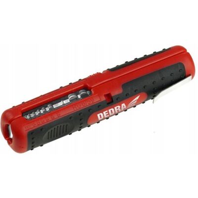 Ściągacz izolacji 0.5-6.0 mm2 DEDRA 1268S2 RG59/RG6 Ściągacz izolacji 0.5-6.0 mm2 DEDRA 1268S2 RG59/RG6
