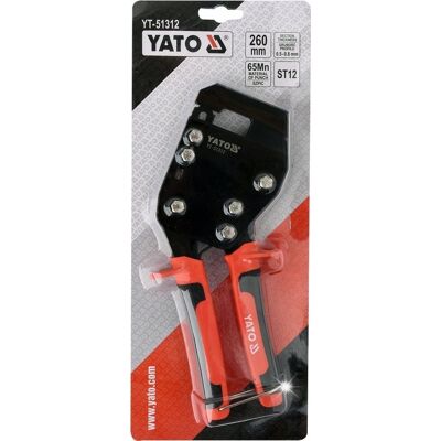 SZCZYPCE DO ŁĄCZENIA PROFILI L-260 MM YATO YT-51312 SZCZYPCE DO ŁĄCZENIA PROFILI L-260 MM YATO YT-51312