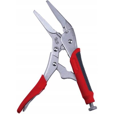 Szczypce zaciskowe wydłużone 230mm, DEDRA 1260P08 CRV, uchwyty TPR Szczypce zaciskowe wydłużone 230mm, DEDRA 1260P08 CRV, uchwyty TPR