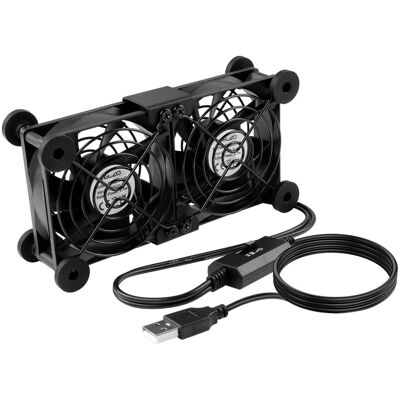Inny producent ELZO Wentylatory USB 2 w 1 80 mm, przenośny wentylator komputerowy z 3 regulowanymi prędkościami, elektroniczny wentylator chłodzący do laptopa/tele.. Inny producent ELZO Wentylatory USB 2 w 1 80 mm, przenośny wentylator komputerowy z 3 regulowanymi prędkościami, elektroniczny wentylator chłodzący do laptopa/tele..