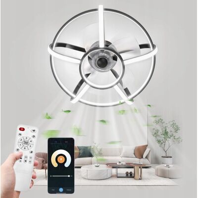Inny producent INTELIGENTNY WENTYLATOR SUFITOWY 50 CM Z OŚWIETLENIEM LED, 6 PRĘDKOŚCI Inny producent INTELIGENTNY WENTYLATOR SUFITOWY 50 CM Z OŚWIETLENIEM LED, 6 PRĘDKOŚCI