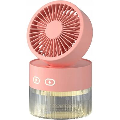 Inny producent Przenośny Mini wentylator USB składany nawilżający ze światłem LED 350 ml Inny producent Przenośny Mini wentylator USB składany nawilżający ze światłem LED 350 ml