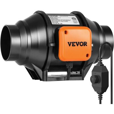 Vevor Wentylator kanałowy 102mm wyciągowy z regulacją prędkości HVAC AC Vevor Wentylator kanałowy 102mm wyciągowy z regulacją prędkości HVAC AC
