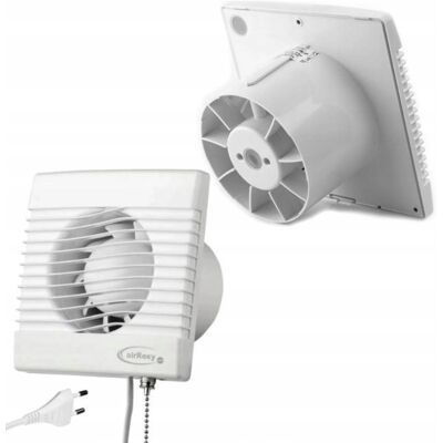 airRoxy 100mm Ścienny wentylator - Przełącznik na linkę - 104 m³/h - IPX4 airRoxy 100mm Ścienny wentylator - Przełącznik na linkę - 104 m³/h - IPX4