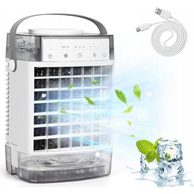 rexe Wentylator mini PRZENOŚNY KLIMATYZATOR 4w1 MINI na kemping, do biura biały rexe Wentylator mini PRZENOŚNY KLIMATYZATOR 4w1 MINI na kemping, do biura biały