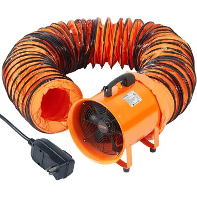 Vevor Przenośny Przemysłowy Wentylator Wyciągowy 304 Mm Wąż 10 M Vevor Przenośny Przemysłowy Wentylator Wyciągowy 304 Mm Wąż 10 M