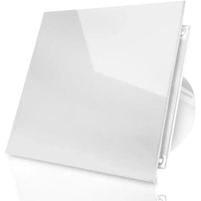 DOSPEL Wentylator Łazienkowy 120mm Szkło Hartowane Montaż Sufitowy Ścienny + Timer DOSPEL Wentylator Łazienkowy 120mm Szkło Hartowane Montaż Sufitowy Ścienny + Timer
