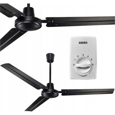 Inny producent Wentylator sufitowy wiatrak EBERG HTX 140cm 5 prędkości + regulator / EBERG Inny producent Wentylator sufitowy wiatrak EBERG HTX 140cm 5 prędkości + regulator / EBERG