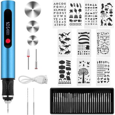 Inny producent flintronic Mini elektryczny długopis do grawerowania, długopis do grawerowania, długopis do grawerowania, 30 przenośnych regulowanych bitów DIY graw.. Inny producent flintronic Mini elektryczny długopis do grawerowania, długopis do grawerowania, długopis do grawerowania, 30 przenośnych regulowanych bitów DIY graw..