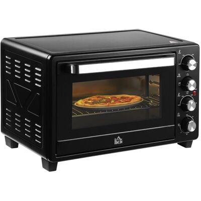 HOMCOM Mini Piekarnik 32L 100°C-230°C 1600W Mini Piekarnik z Blachą do Pieczenia, Tacką na Okruchy, Rusztem do Grilla i 3 Trybami Pieczenia Piekarni.. HOMCOM Mini Piekarnik 32L 100°C-230°C 1600W Mini Piekarnik z Blachą do Pieczenia, Tacką na Okruchy, Rusztem do Grilla i 3 Trybami Pieczenia Piekarni..