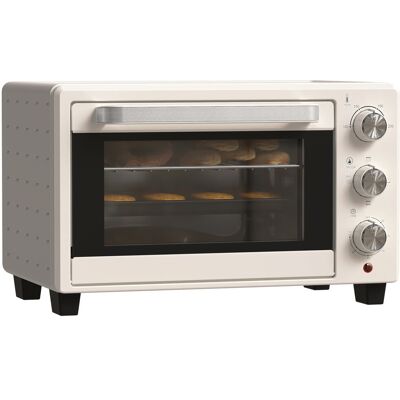 Mini piekarnik HOMCOM 21 l 1400 W 100-230°C 60 min. Timer z tacką na okruchy, blachą do pieczenia, rusztem do grilla i okienkiem, mini piekarnik do .. Mini piekarnik HOMCOM 21 l 1400 W 100-230°C 60 min. Timer z tacką na okruchy, blachą do pieczenia, rusztem do grilla i okienkiem, mini piekarnik do ..