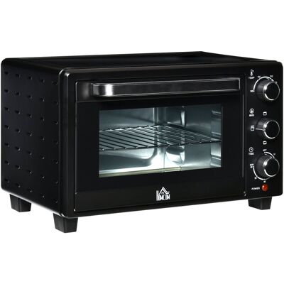 Mini piekarnik HOMCOM 21 l 1400 W 100-230°C 60 min. timer z tacką na okruchy, blachą do pieczenia, rusztem do grilla z okienkiem, mini piekarnik do .. Mini piekarnik HOMCOM 21 l 1400 W 100-230°C 60 min. timer z tacką na okruchy, blachą do pieczenia, rusztem do grilla z okienkiem, mini piekarnik do ..