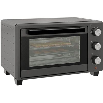 Mini piekarnik HOMCOM 21 l, 1400 W, 60 min. timera, mały piekarnik z regulacją temperatury 100°C–230°C, mini piekarnik z blachą do pieczenia, ruszte.. Mini piekarnik HOMCOM 21 l, 1400 W, 60 min. timera, mały piekarnik z regulacją temperatury 100°C–230°C, mini piekarnik z blachą do pieczenia, ruszte..