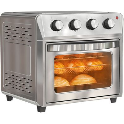 Mini piekarnik HOMCOM z konwekcją, 24 l, 1600 W, 90–230°C, piekarnik z termoobiegiem i 60-minutowym timerem, frytkownica powietrzna z blachą do piec.. Mini piekarnik HOMCOM z konwekcją, 24 l, 1600 W, 90–230°C, piekarnik z termoobiegiem i 60-minutowym timerem, frytkownica powietrzna z blachą do piec..