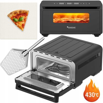 TurboTronic PIEC DO PIZZY PIEKARNIK 430°C PIZZA KAMIEŃ 33 CM 2000W CYFROWY WYŚWIETLACZ TurboTronic PIEC DO PIZZY PIEKARNIK 430°C PIZZA KAMIEŃ 33 CM 2000W CYFROWY WYŚWIETLACZ