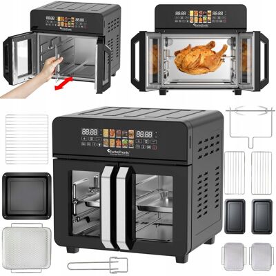 Piekarnik 23L TurboTronic dehydrator termoobieg grill rożno do smażenia Rapid AIR 2200w Czarny Piekarnik 23L TurboTronic dehydrator termoobieg grill rożno do smażenia Rapid AIR 2200w Czarny