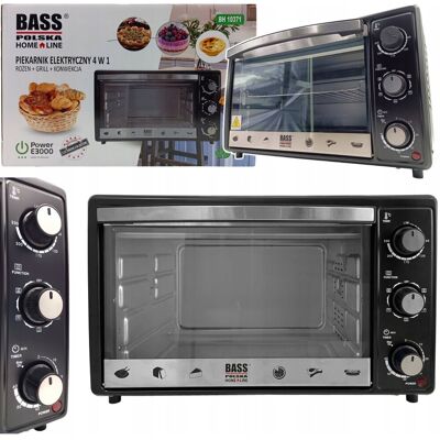Bass PIEKARNIK ELEKTRYCZNY 27L ROŻNO 2000W GRILL OPIEKACZ + AKCESORIA Bass PIEKARNIK ELEKTRYCZNY 27L ROŻNO 2000W GRILL OPIEKACZ + AKCESORIA