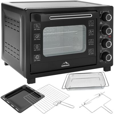 Gerhaus Piekarnik Elektryczny 45L 2000W Termoobieg Rożno Grill Suszarka Do Grzybów I Owoców Dehydrator 2W1 Gerhaus Piekarnik Elektryczny 45L 2000W Termoobieg Rożno Grill Suszarka Do Grzybów I Owoców Dehydrator 2W1
