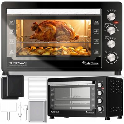 Duży Piekarnik Elektryczny Turbotronic Termoobieg Rożno Grill Timer 60l 2500w Czarny Duży Piekarnik Elektryczny Turbotronic Termoobieg Rożno Grill Timer 60l 2500w Czarny