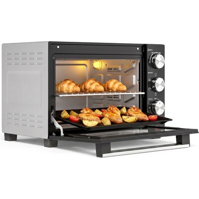 Mini piekarnik 36 l HOMCOM z funkcją nagrzewania wstępnego, 1500 W, srebrny Mini piekarnik 36 l HOMCOM z funkcją nagrzewania wstępnego, 1500 W, srebrny