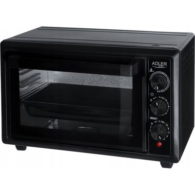 mini Piekarnik elektryczny 26L Termoobieg Timer Blacha Ruszt Adler AD623 mini Piekarnik elektryczny 26L Termoobieg Timer Blacha Ruszt Adler AD623