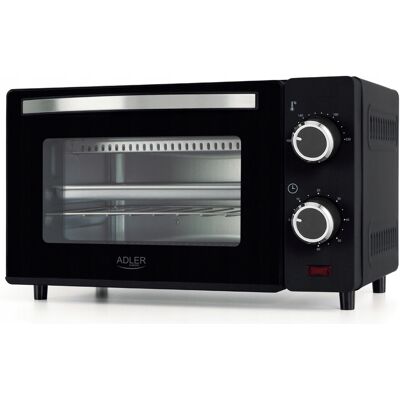 Adler Mini Piekarnik Elektryczny 9L 650W Regulacja temperatury Timer Ruszt Blacha Adler Mini Piekarnik Elektryczny 9L 650W Regulacja temperatury Timer Ruszt Blacha