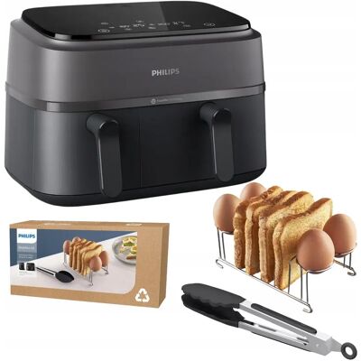 Inny producent Mini Piekarnik Philips 3000 Series Dual Basket Airfryer Zestaw 9 L Czarny Inny producent Mini Piekarnik Philips 3000 Series Dual Basket Airfryer Zestaw 9 L Czarny