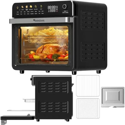 Piekarnik Elektryczny Turbotronic Z Funkcją Powietrznej Air Fryer Grill 40-230°c 34l 2100w Czarny Piekarnik Elektryczny Turbotronic Z Funkcją Powietrznej Air Fryer Grill 40-230°c 34l 2100w Czarny