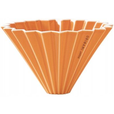 Origami Dripper Zaparzacz Do Kawy Porcelanowy M Pomarańczowy Origami Dripper Zaparzacz Do Kawy Porcelanowy M Pomarańczowy
