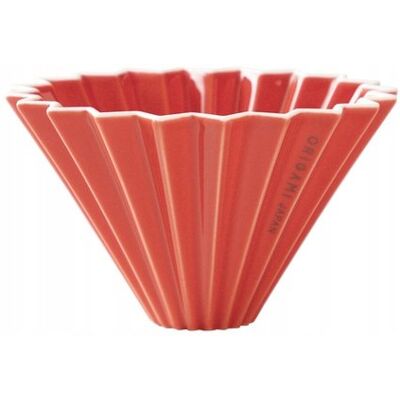Origami Dripper Zaparzacz Do Kawy Porcelanowy S Czerwony Origami Dripper Zaparzacz Do Kawy Porcelanowy S Czerwony