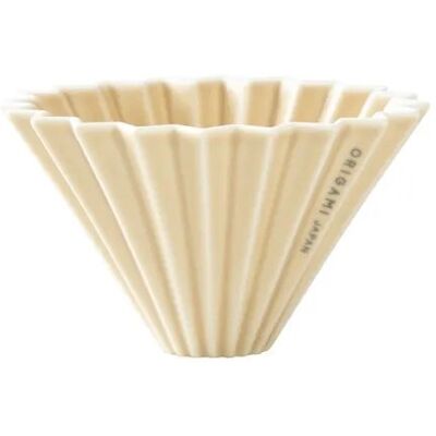 Origami Dripper Zaparzacz Do Kawy Porcelanowy S Matowy Beżowy Origami Dripper Zaparzacz Do Kawy Porcelanowy S Matowy Beżowy