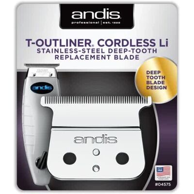 Andis Cordless T-Outliner Li Trimmer, Wymienne Ostrze Do Trymera Ze Stali Nierdzewnej Andis Cordless T-Outliner Li Trimmer, Wymienne Ostrze Do Trymera Ze Stali Nierdzewnej
