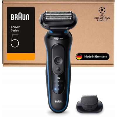 Braun Series 5 golarka elektryczna 50min pracy z nasadką trymera 52-B1200SI Braun Series 5 golarka elektryczna 50min pracy z nasadką trymera 52-B1200SI