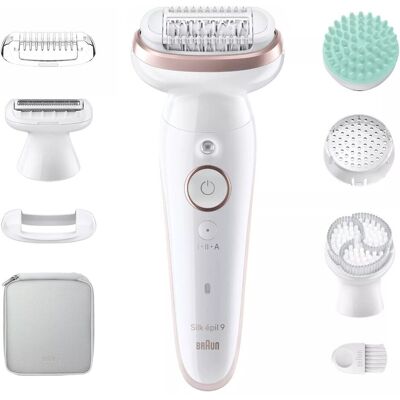 Depilator Damski Braun Silk-Epil 9 Ses 9-080 White Biały Face Szczoteczka Depilator Damski Braun Silk-Epil 9 Ses 9-080 White Biały Face Szczoteczka