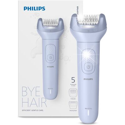 Depilator na sucho i mokro bezprzewodowy + 5 akcesoriów Philips BRE709/00 Depilator na sucho i mokro bezprzewodowy + 5 akcesoriów Philips BRE709/00