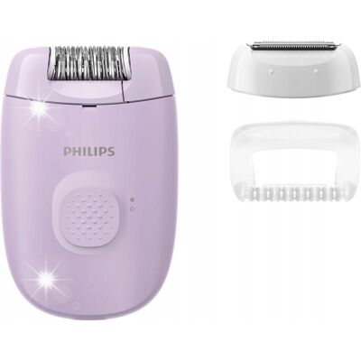 Depilator Philips do nóg sieciowy + głowica goląca fioletowy BRE237/00 Depilator Philips do nóg sieciowy + głowica goląca fioletowy BRE237/00