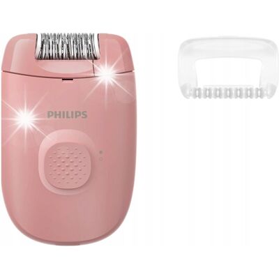 Depilator Philips sieciowy różowy Seria 2000 Nasadka masująca BRE227/00 Depilator Philips sieciowy różowy Seria 2000 Nasadka masująca BRE227/00