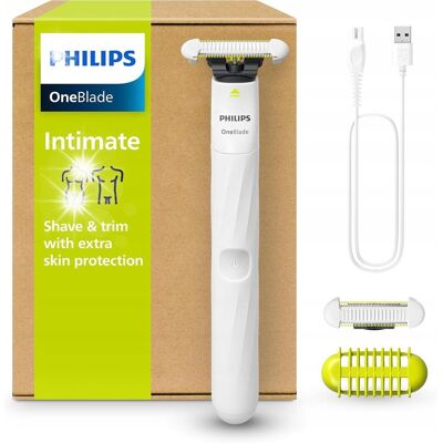 Golarka dla kobiet Philips OneBlade Intimate dwa ostrza i nasadka QP1924/30 Golarka dla kobiet Philips OneBlade Intimate dwa ostrza i nasadka QP1924/30
