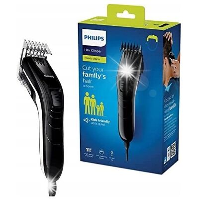 Maszynka do włosów PHILIPS HC5115/15 Family Hairclipper 11 długości Cicha Maszynka do włosów PHILIPS HC5115/15 Family Hairclipper 11 długości Cicha