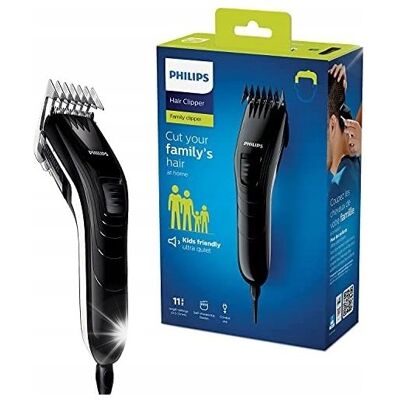 MASZYNKA PHILIPS DO WŁOSÓW QC5115/15 SAMOOSTRZĄCE OSTRZA STALOWE REGULACJA MASZYNKA PHILIPS DO WŁOSÓW QC5115/15 SAMOOSTRZĄCE OSTRZA STALOWE REGULACJA